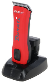 Aesculap Akkuschermaschine Durati, signalrot, 2 Akkus schwarz/rot, 2 Akku - GT436-RS