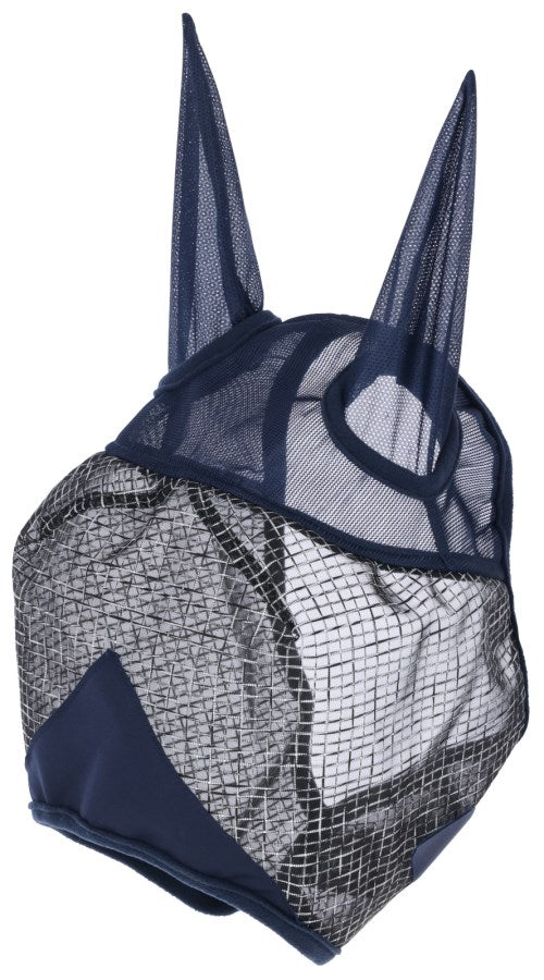 Covalliero Fliegenmaske mit Ohren-und UV-Schutz, navy, Pony - 3230463