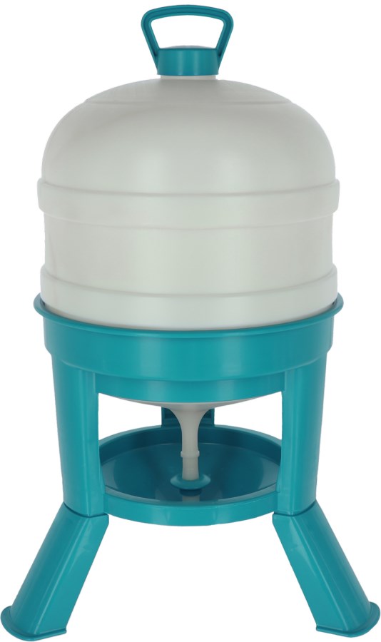 Kerbl Siphon Tränke türkis 30L weiß, ø51,5cmx72,5cm Höhe - 70257