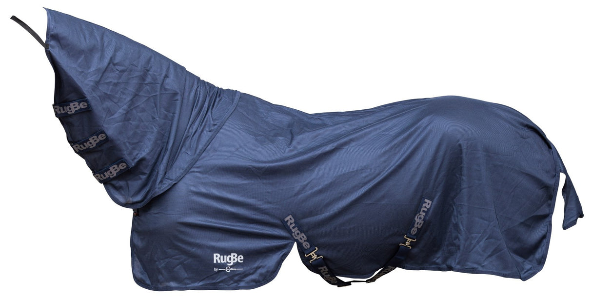 Covalliero Fliegendecke RugBe SuperFly inkl. Halsteil, 115cm, navy - 3230226
