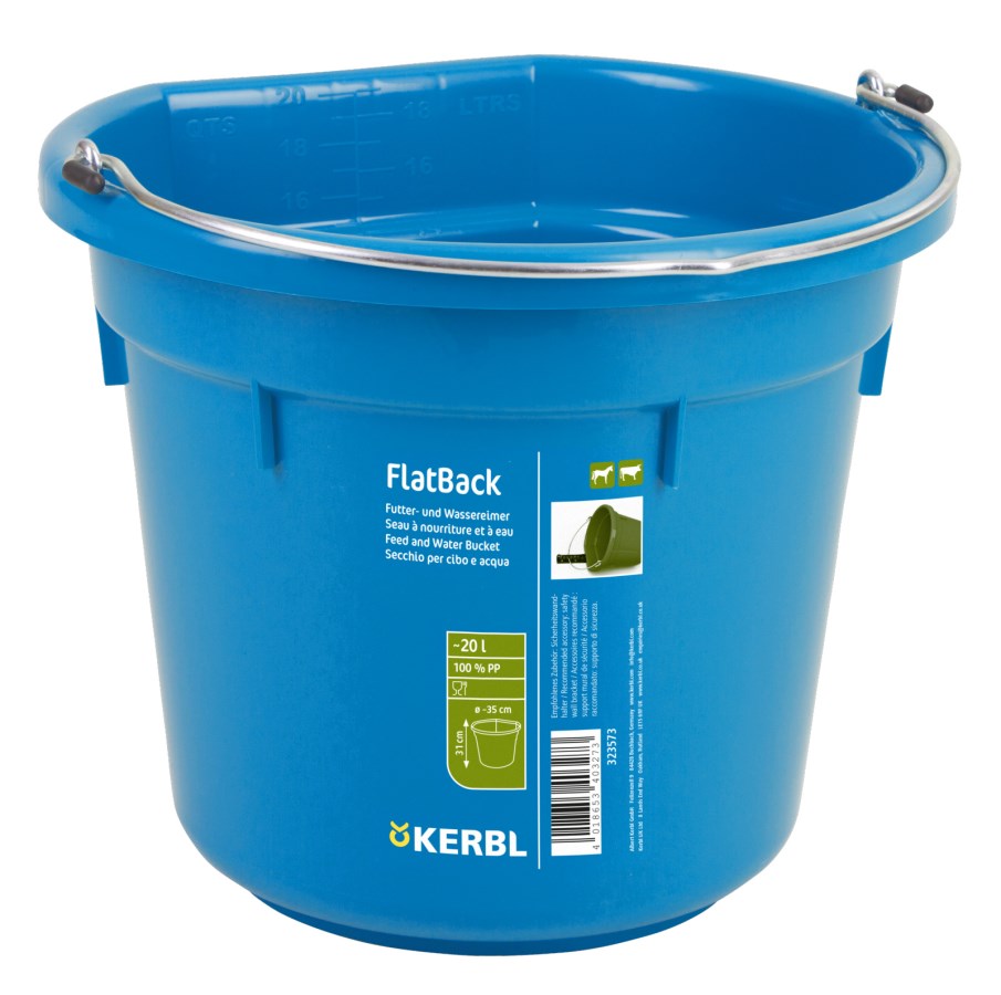 Kerbl FlatBack, royal blau, ca. 20ltr,, Futter- u. Wassereimer Futter-u. Wassereimer - 323573