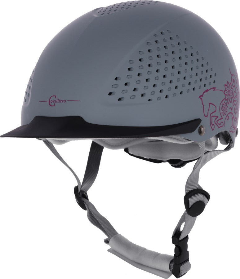 Covalliero Reithelm Beauty 2.0, grau, 52-54 cm - 3230153