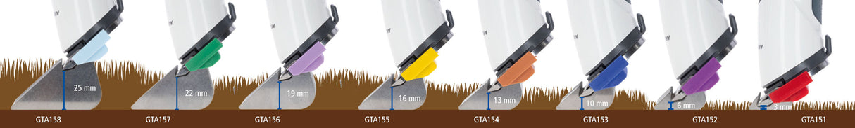 Aesculap Edelstahl Aufsteckkämme für Akkurata, 8 Stk - GTA150