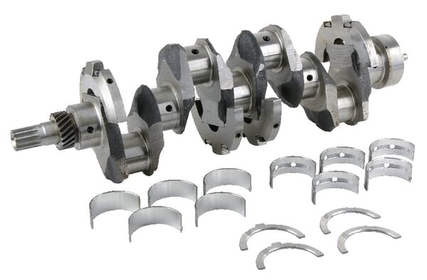 Crankshaft with bearings