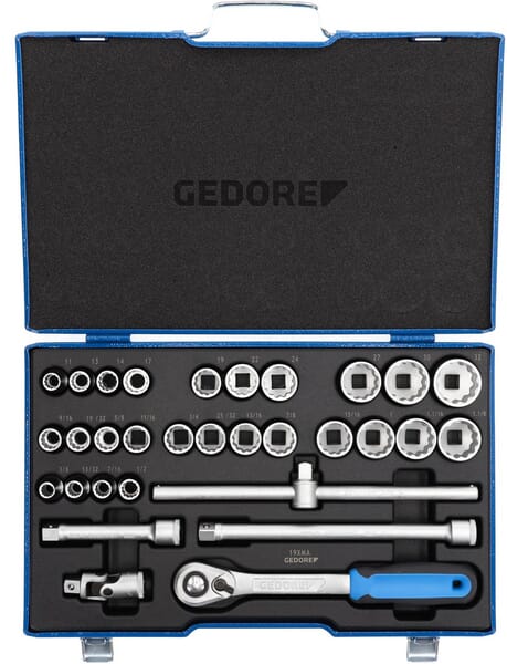 KRAMP Steckschlüssel-Satz 1/2" 31-teilig D19XMAU20GED