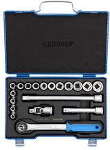 KRAMP Steckschlüsselsatz, 1/2", 19-teilig, Sechskant, 8-24 mm 19JMU3GED