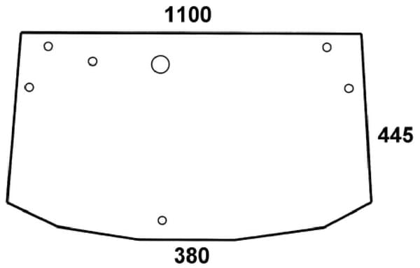 KRAMP Heckscheibe 294812051010N