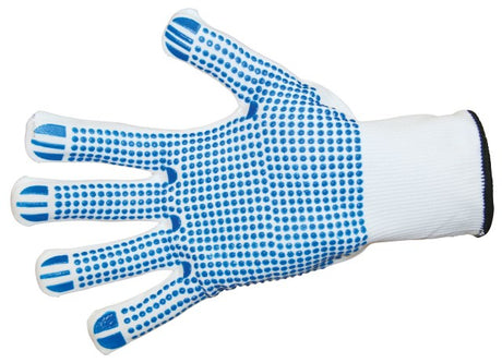 Keron Feinstrickhandschuh FineGrip einseitig genoppt, blau, Gr 10 297344