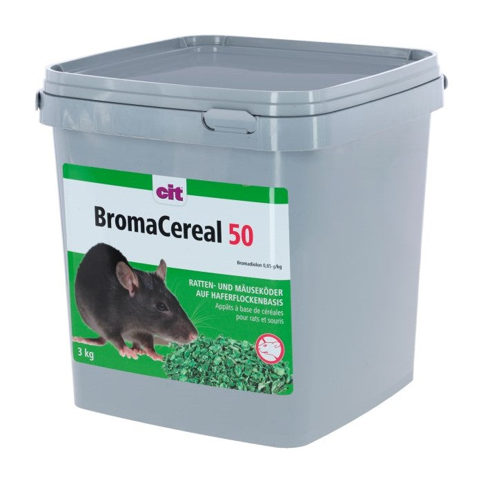 Cit Rattenköder Broma Cereal 50 Hafer, 3000g, Bromadiolon - 2995301