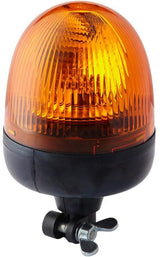 KRAMP Rundumleuchte Halogen, rund, 12V, bernstein, Gehäuse: schwarz, Rohrstutzenbefestigung, Ø 135mm, Rota Compact   Hella 2RL009506001
