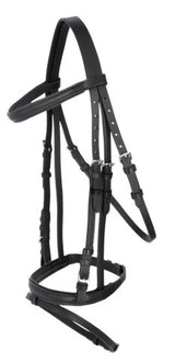 Kerbl Trensen-Zaum Standard Leder für Warmblut, schwarz 32172