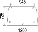 KRAMP Heckscheibe oben 3226351R3N