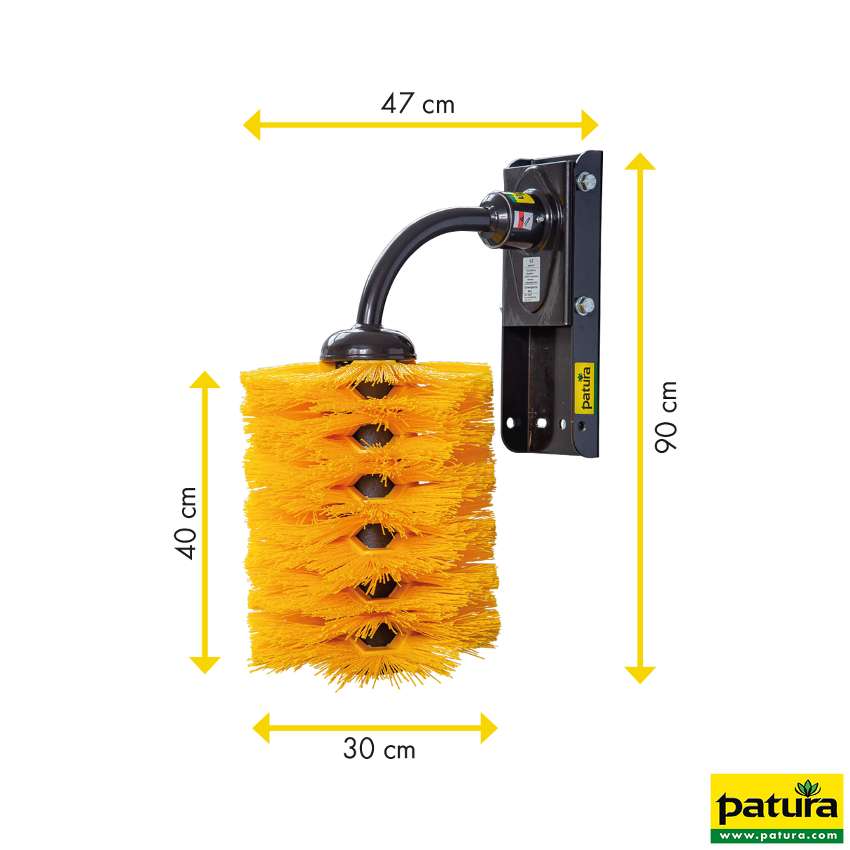 Patura Schwingbürste MINI für Ziegen, Kälber Alpakas, Höhe 90 cm - 334037