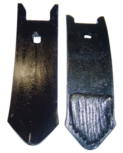 KRAMP Grubberspitze 275x80x12mm, gehärtet, gekrümmt, 1 Loch, passend für Horsch 34060850CKR