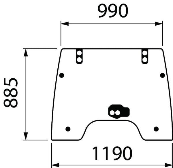 KRAMP Frontscheibe 3674692M6N