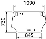 KRAMP Heckscheibe oben 3674697M2N