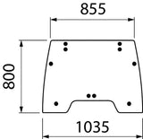 Landini Fensterscheibe 3679334M1