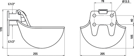 Kerbl Tränkebecken G16 emailliert 221600