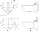 Kerbl Heizbares Tränkebecken H10 80 Watt 222010