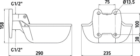Kerbl Guss-Tränkebecken N20, Niederdruck 222030