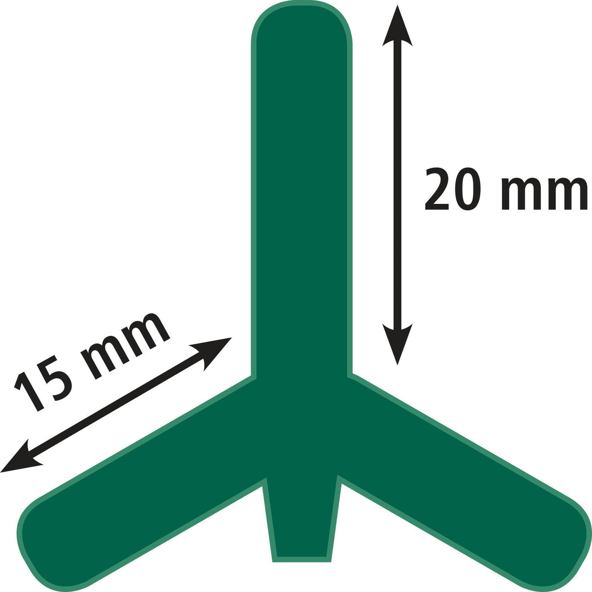 AKO T-Pfahl, 182cm, grün lackiert  441461 5 Stück