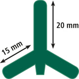 AKO T-Pfahl, 152cm, grün lackiert  441460 5 Stück