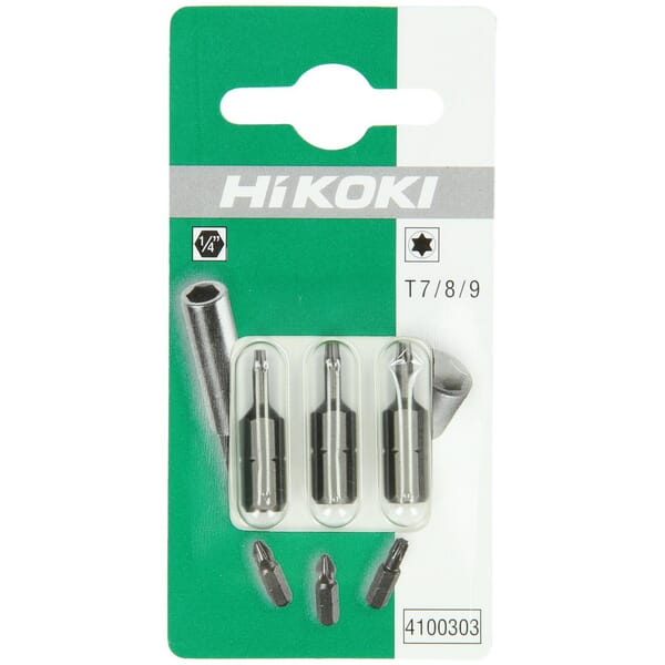 KRAMP Torx-Bits 1/4" T7 / T8 / T9-25mm 4100303