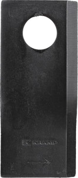 KRAMP Mähmesser links 112x49x4 mm, Bohrung Ø 21 mm, geeignet für Pöttinger, 25er-Packung - 25 Stück 434969KR