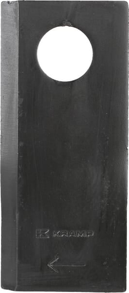 Mower blade right 112x49x4 mm, bore Ø 21 mm, suitable for Pöttinger, pack of 25 - 25 pieces