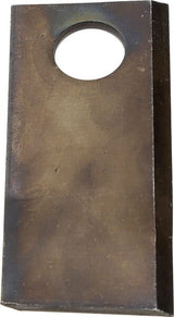 KRAMP Mähmesser links 108x49x4 mm, Bohrung Ø 21 mm, geeignet für Pöttinger, 25er-Packung - 25 Stück 434971KR