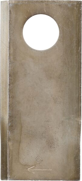 KRAMP Mähmesser rechts 108x49x4 mm, Bohrung Ø 21 mm, geeignet für Pöttinger, 25er-Packung - 25 Stück 434972KR