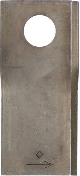 KRAMP Mähmesser links 108x47x4 mm, Bohrung Ø 19 mm, geeignet für Pöttinger, 25er-Packung - 25 Stück 434985KR