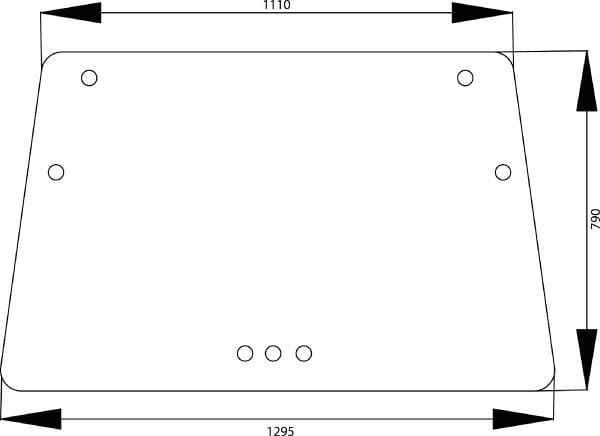 KRAMP Frontscheibe aufstellbar 4354075N