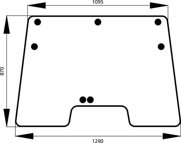 KRAMP Frontscheibe aufstellbar 4383605N