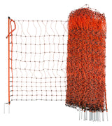 Kerbl Geflügelnetz 50mtr., 106cm Doppelspitze, orange, el.leite 1 Stück 292271