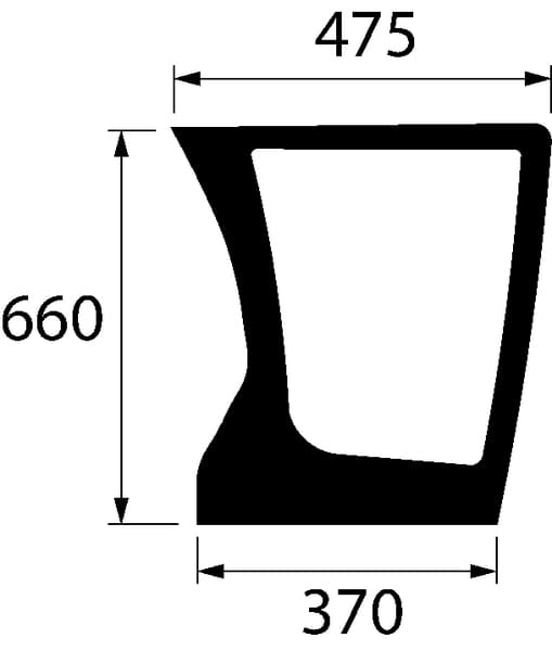 KRAMP Frontscheibe unten 4429882N