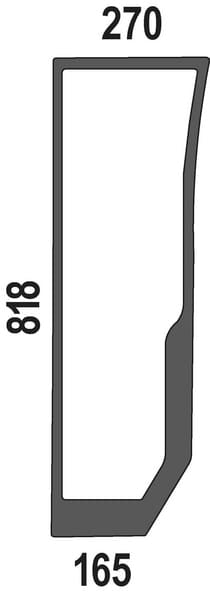 KRAMP Unteres Frontfenster rechts 44910446N