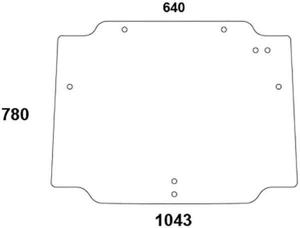 KRAMP Heckscheibe oben 44910455N