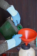 Kerbl Latexhandschuh FleTex blau, gerauht, Größe 8 297256