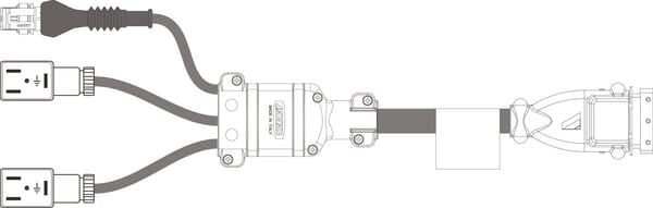 Câble d'extrémité 5m 5w gp (46696)