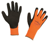 Kerbl PowerGrab Thermo Gr. 7 orange Strickhs. Latex m. Acrylfutter 297381 6 Stück