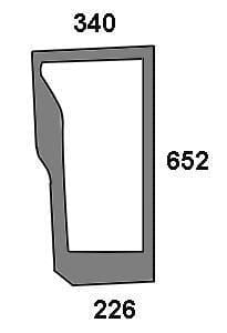 KRAMP Frontscheibe unten 47125738N