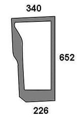 KRAMP Frontscheibe unten 47125738N