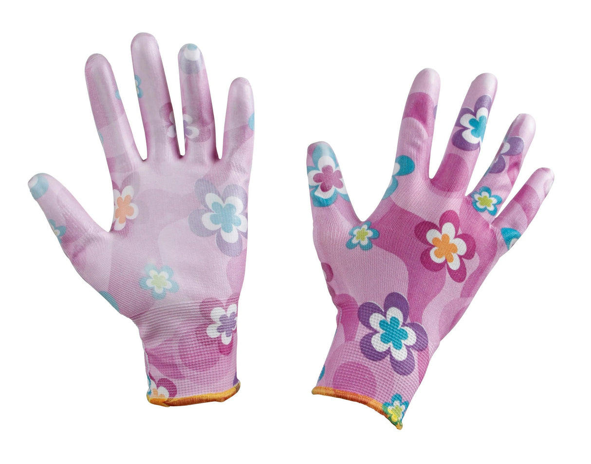 Keron Handschuh FlowerPower Gr. 8/M 2-pack, PU-Beschichtung 297456/2