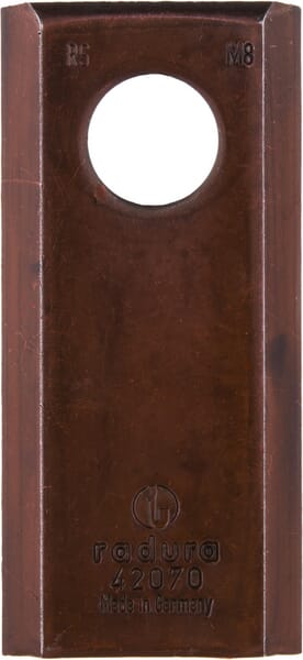 KRAMP Mähmesser links / rechts 94x40x4 mm, Bohrung Ø 19 mm, geeignet für Fella, 25er-Packung - 25 Stück 477762KR