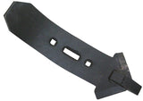 Embout de cultivateur 480x160x15mm, durci, courbé, 3 trous, adapté à Universal
