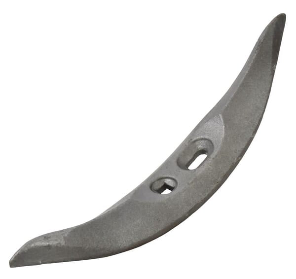 Embout de cultivateur 406mm, réversible, courbé, 2 trous