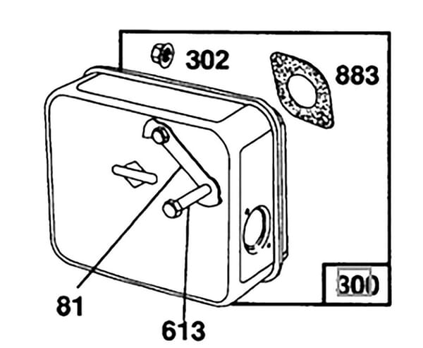 Briggs & Stratton Schalldämpfer 492746