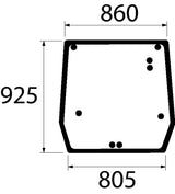 KRAMP Heckscheibe oben 5089562N
