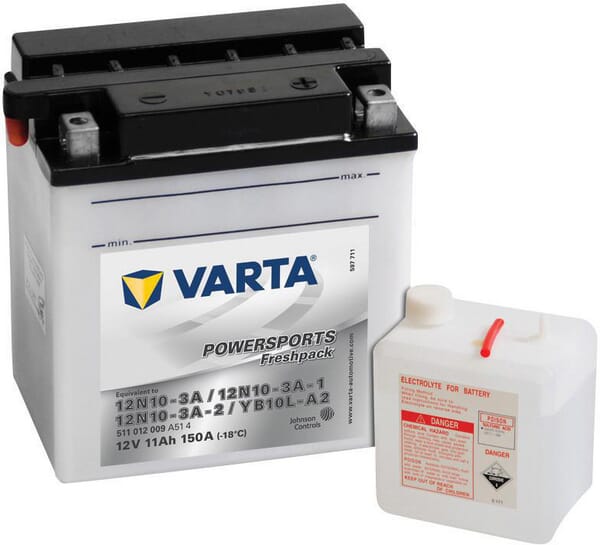 Battery 12V 11Ah 150A Powersports Freshpack VARTA